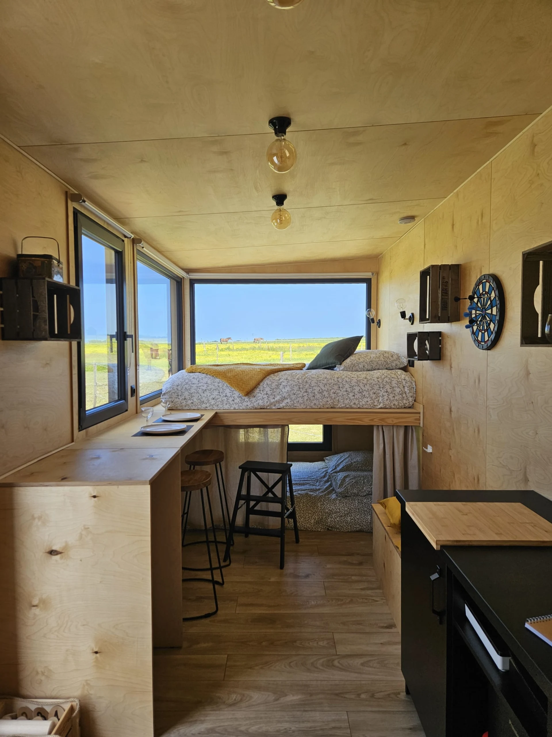Intérieur d'une tiny house
